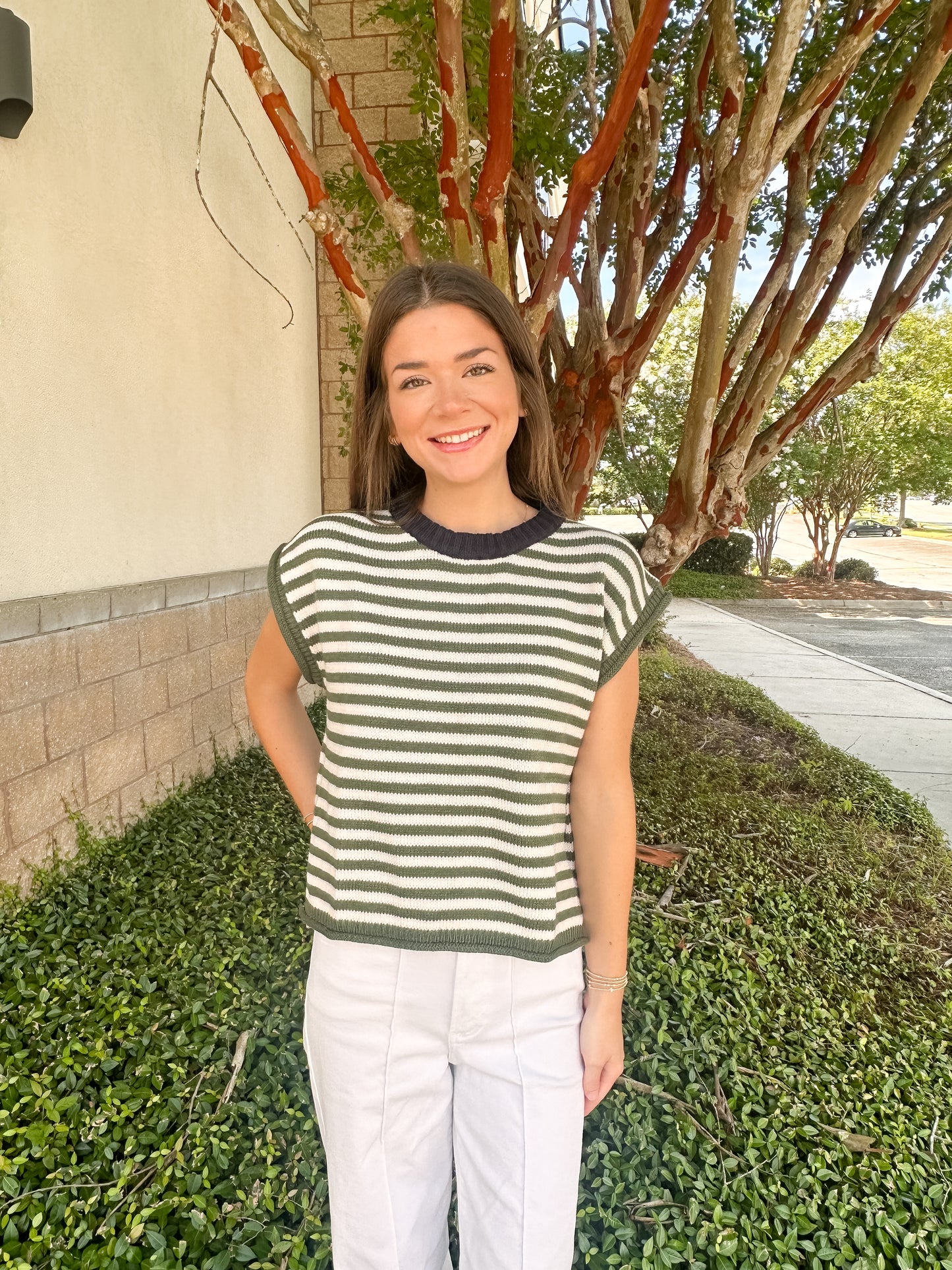 Polly Stripe Sweater Top