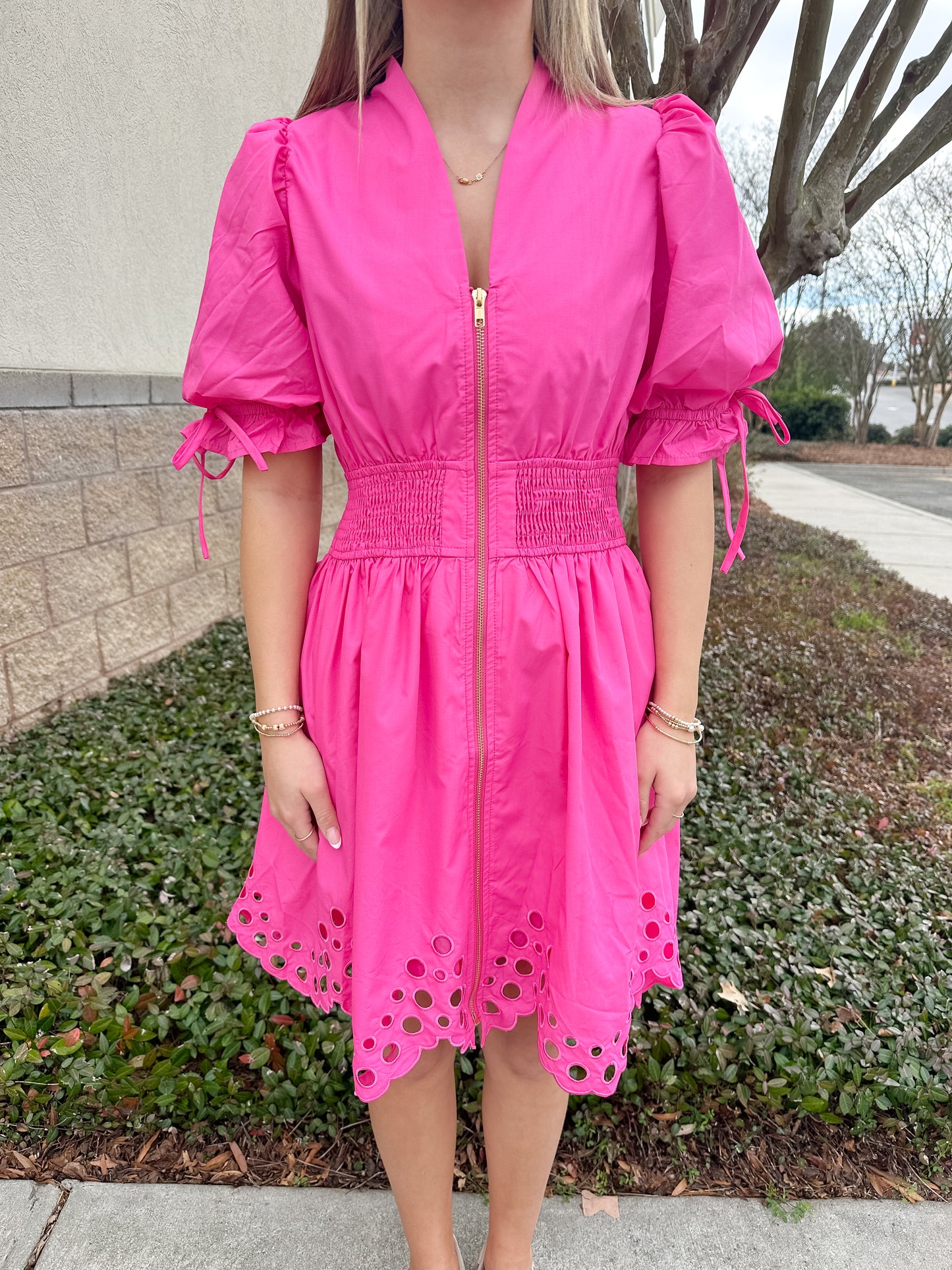 Mara Mini Dress - Hot Pink