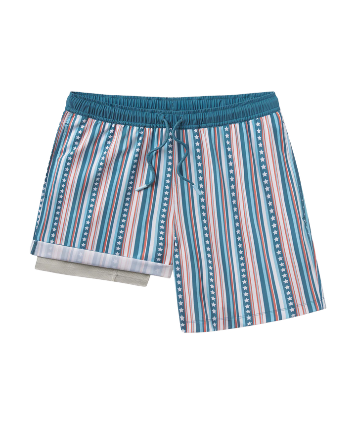 SSCO Men’s Victory Stripes Swim Shorts