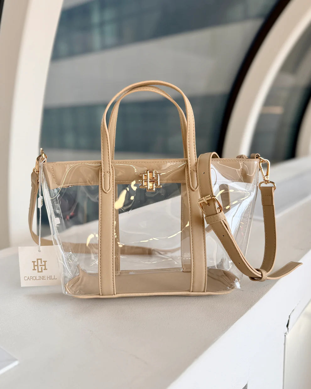 CH Molly Clear Tote- Nude