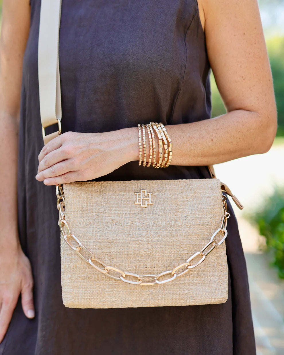 CH Ariana Crossbody - Natural Lattice