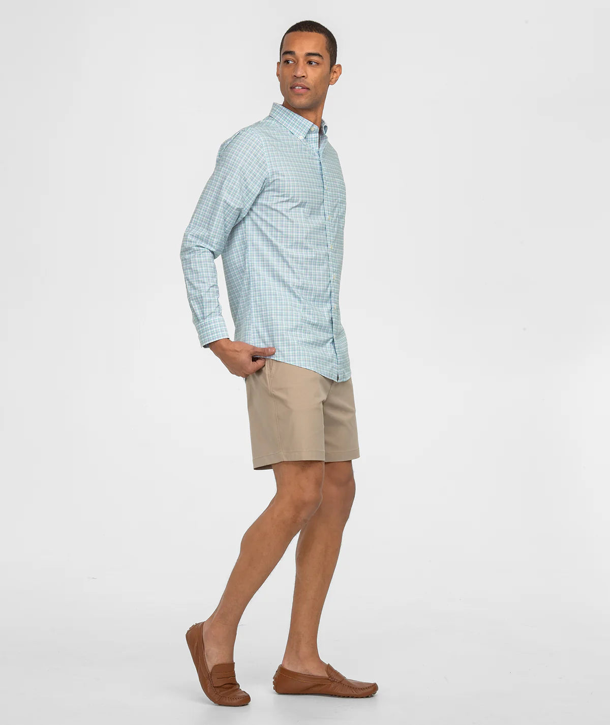 SSCO Men’s Miramar Plaid L/S Button Down - Barbados