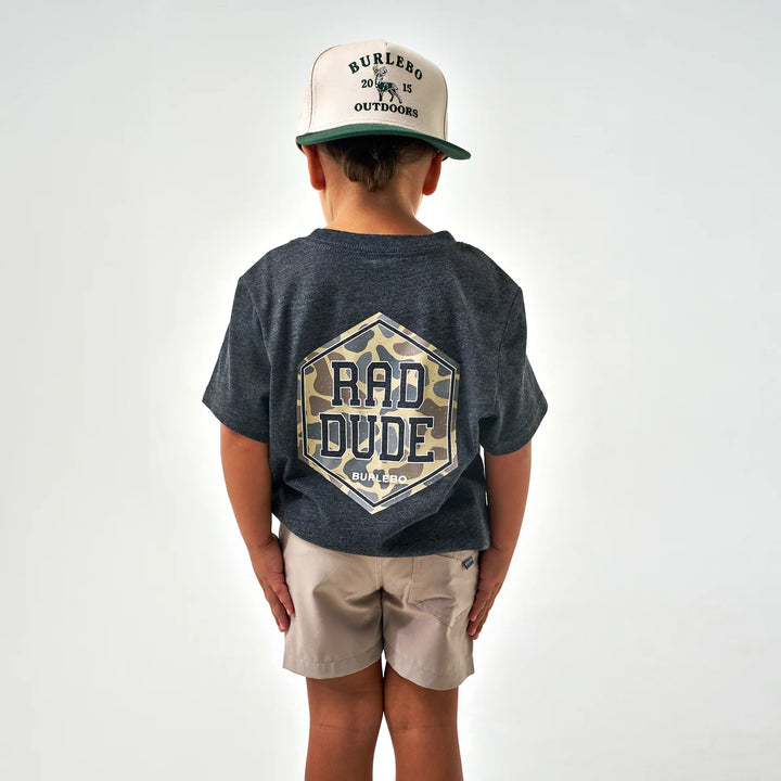 Burlebo Youth Rad Dude S/S T-Shirt - Heather Black