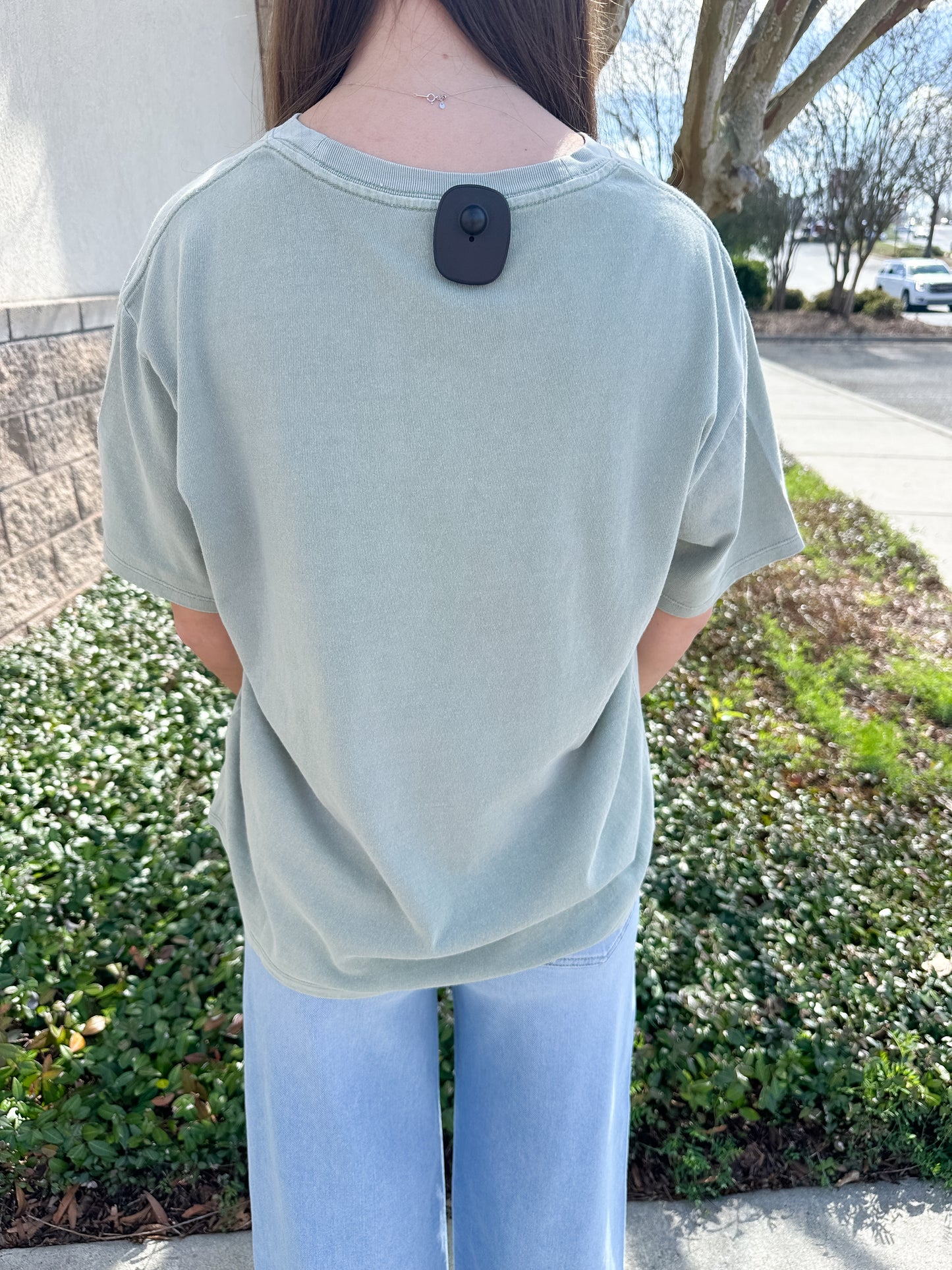 Velma Basic Tee - Sage