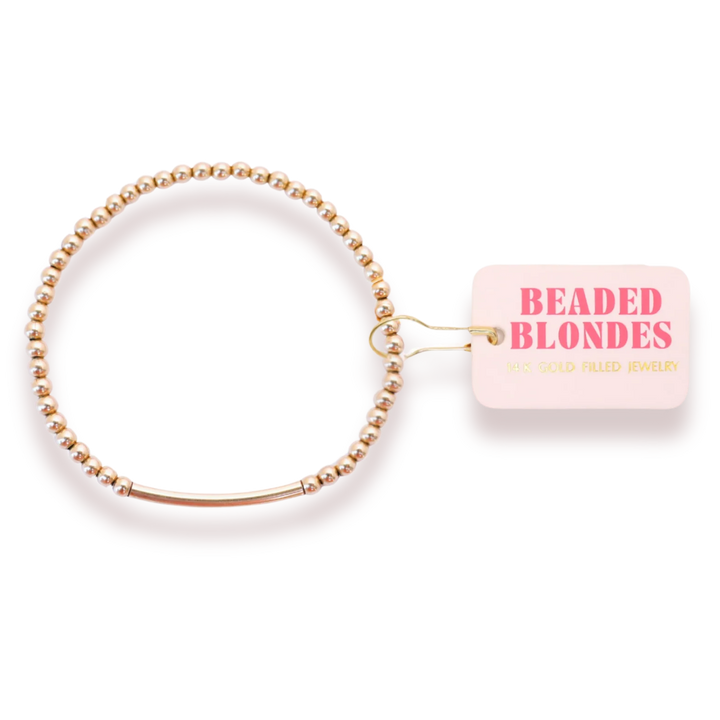 Beaded Blondes Bar Bracelet