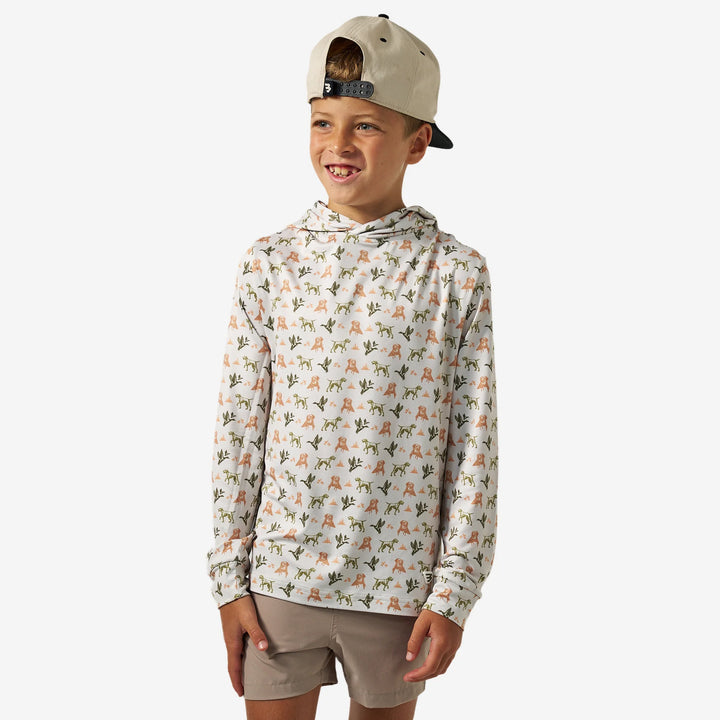 Burlebo Youth Performance Hoodie - Mallard Duck Dog