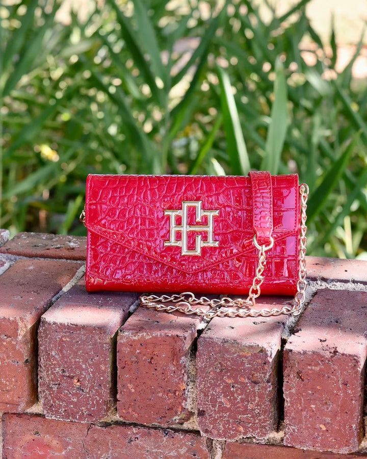 CH Carlington Clutch/Crossbody- Red Patent EC