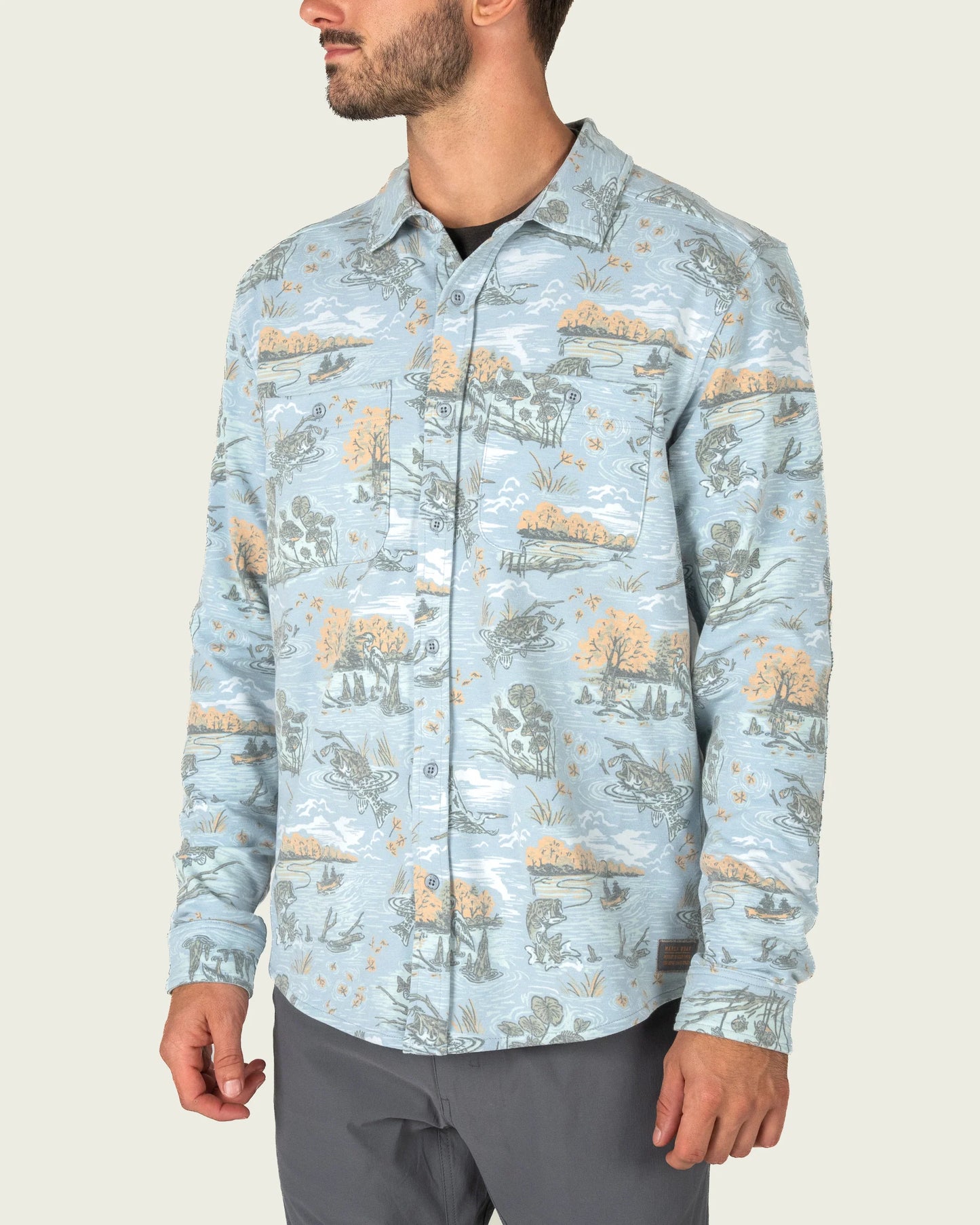 Marsh Wear Men’s Fireside Overshirt - Vintage Turquoise