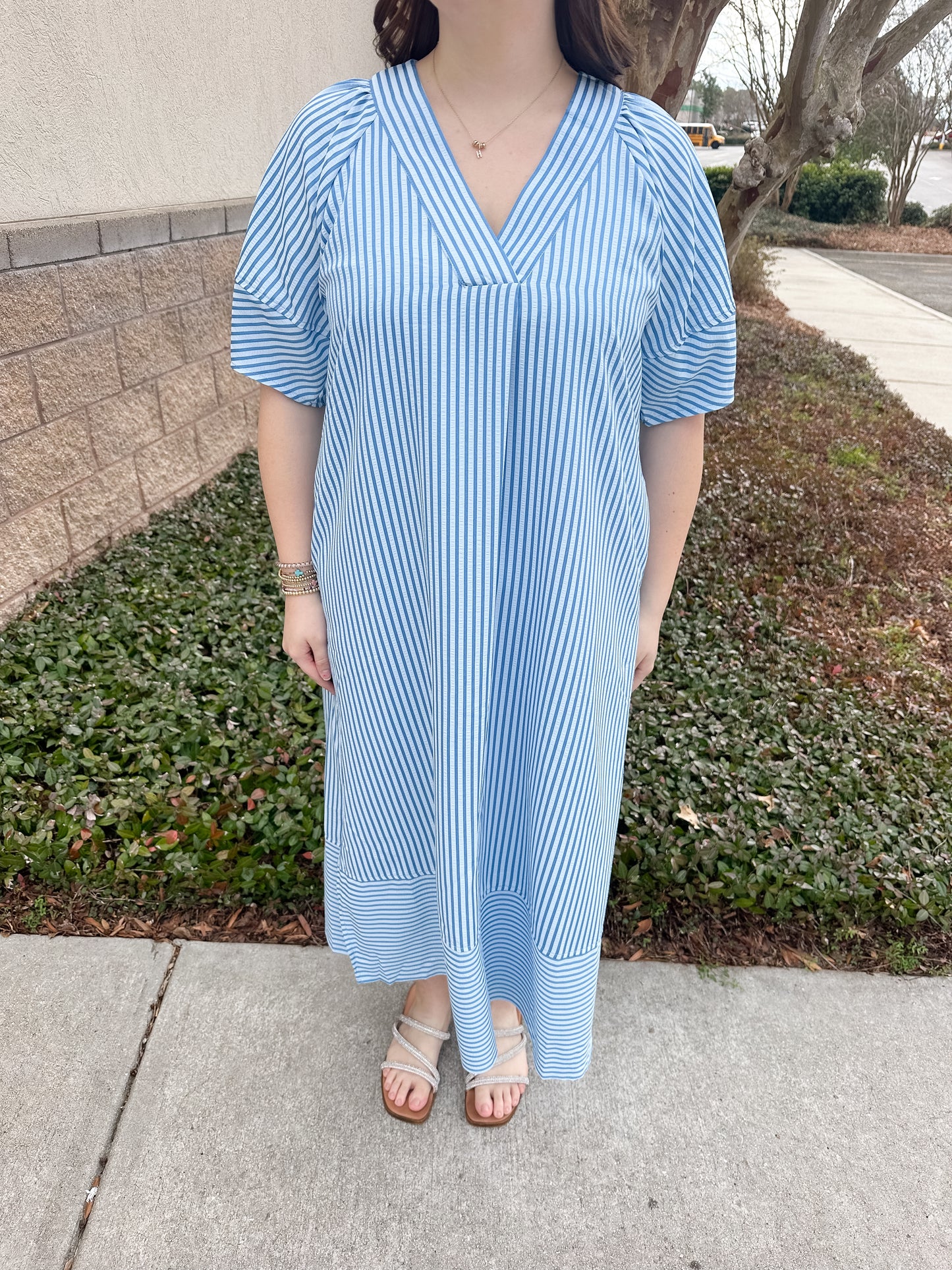 Rein Maxi Dress - Blue on Blue