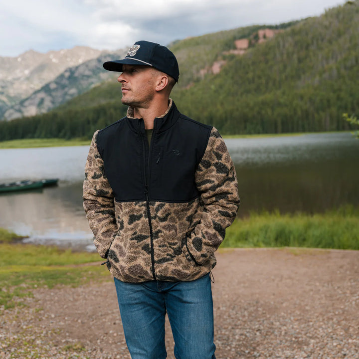 Burlebo Sherpa Full-Zip Jacket - Rocky Mountain Camo