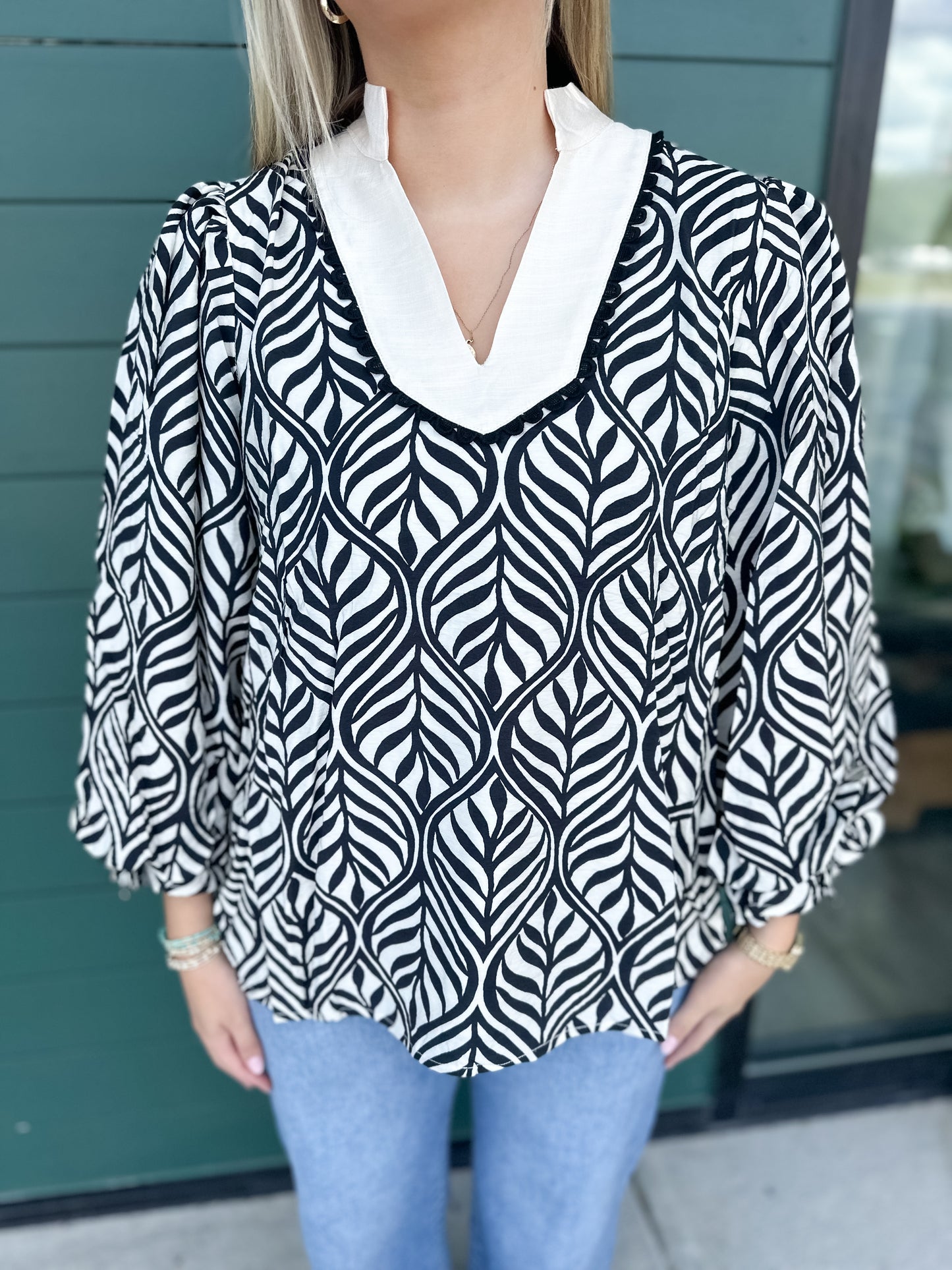 Hillary Printed Top