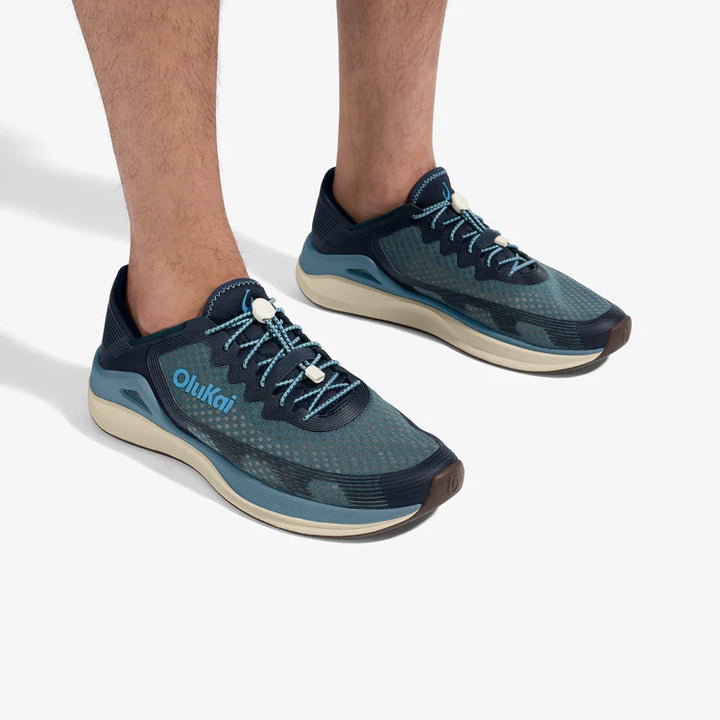 Olukai Men’s ‘Ahi Performance Marine Shoe - Storm|Trench Blue