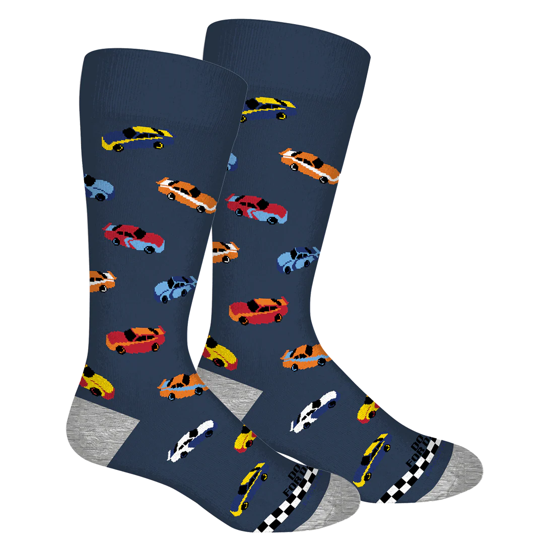 Brown Dog Socks - Do It For Dale Insignia Blue