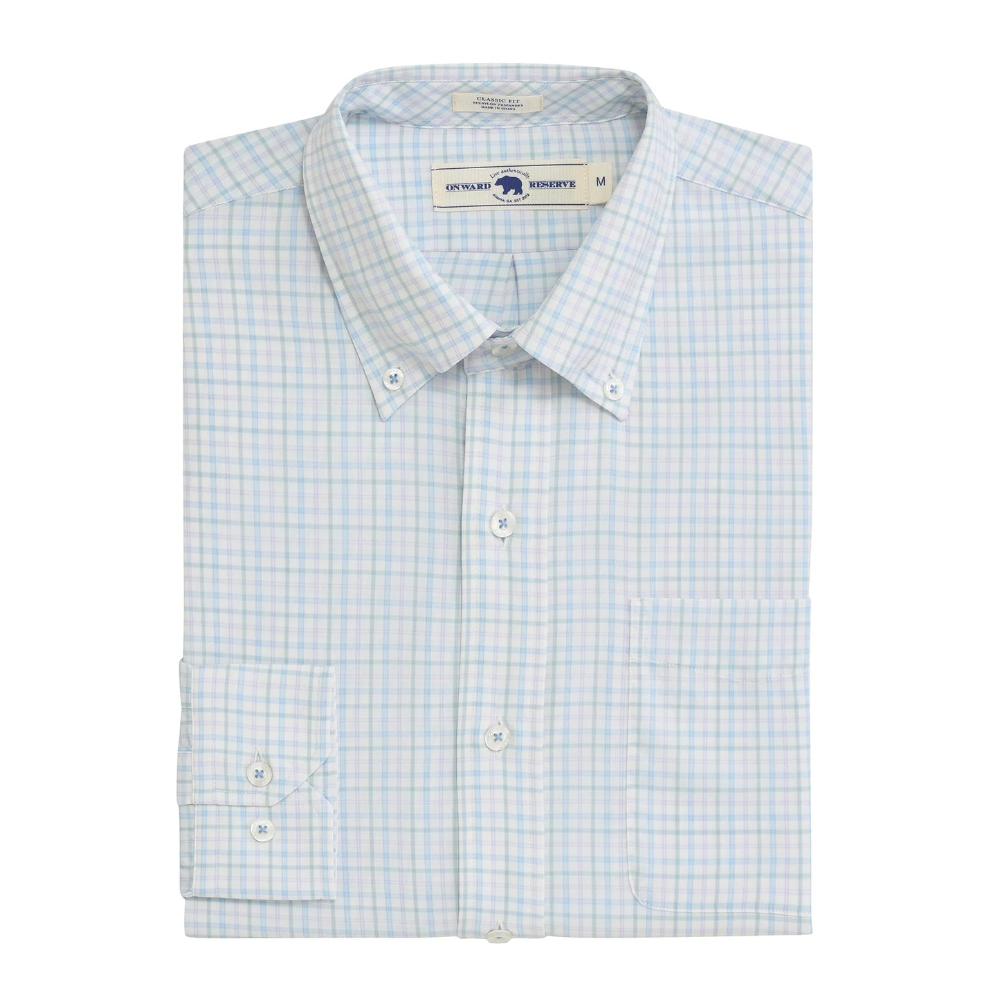 Onward Reserve Wright Classic Fit Performance Button-Down - Open Air