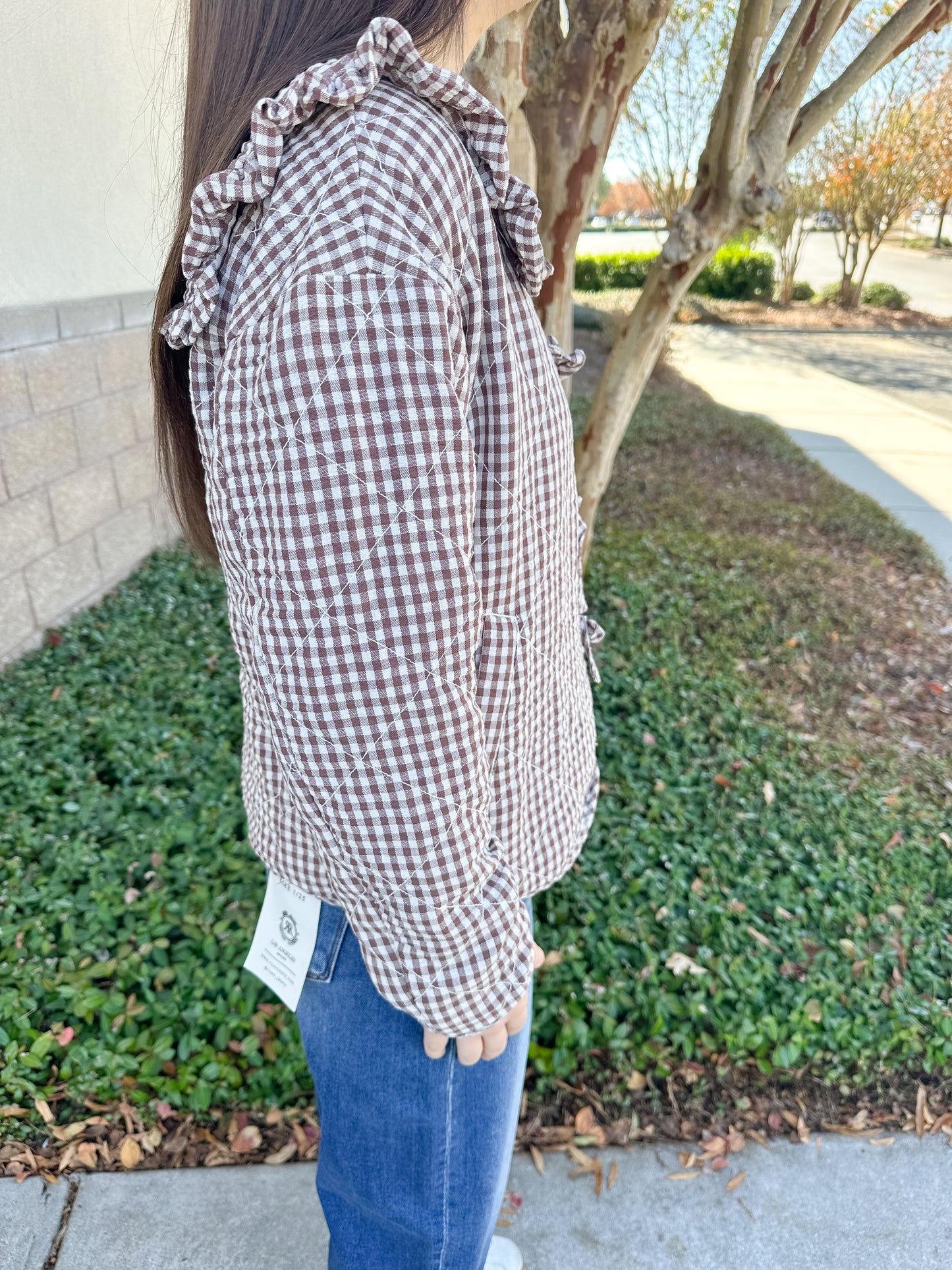 Callie Gingham Jacket