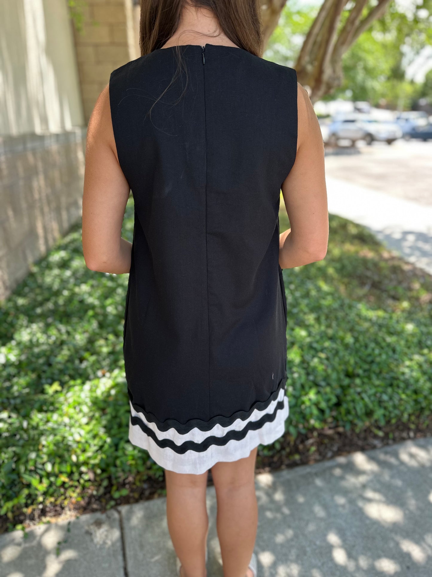 Sawyer Ric-Rac Trim Dress