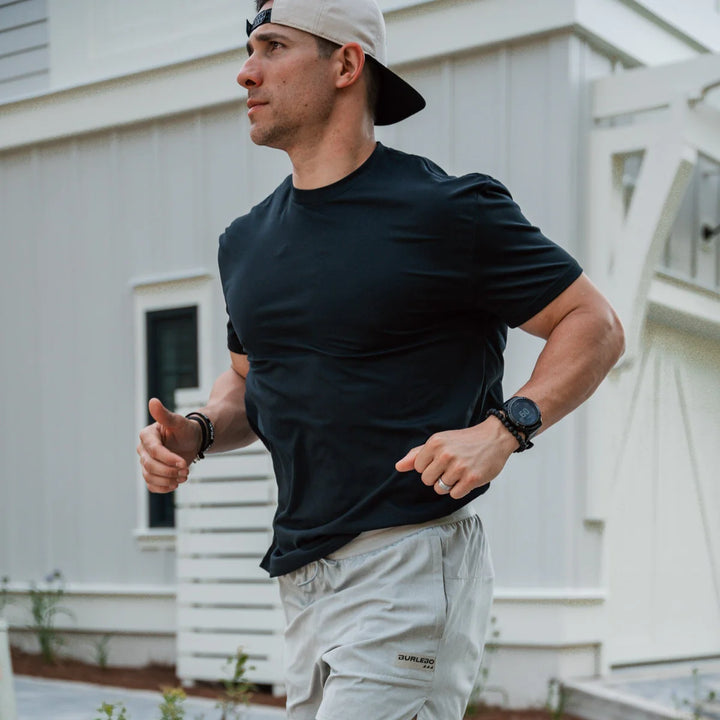 Burlebo Mens S26 Go To Tee - Midnight Black