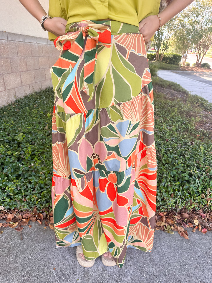 Nala Tie Maxi Skirt