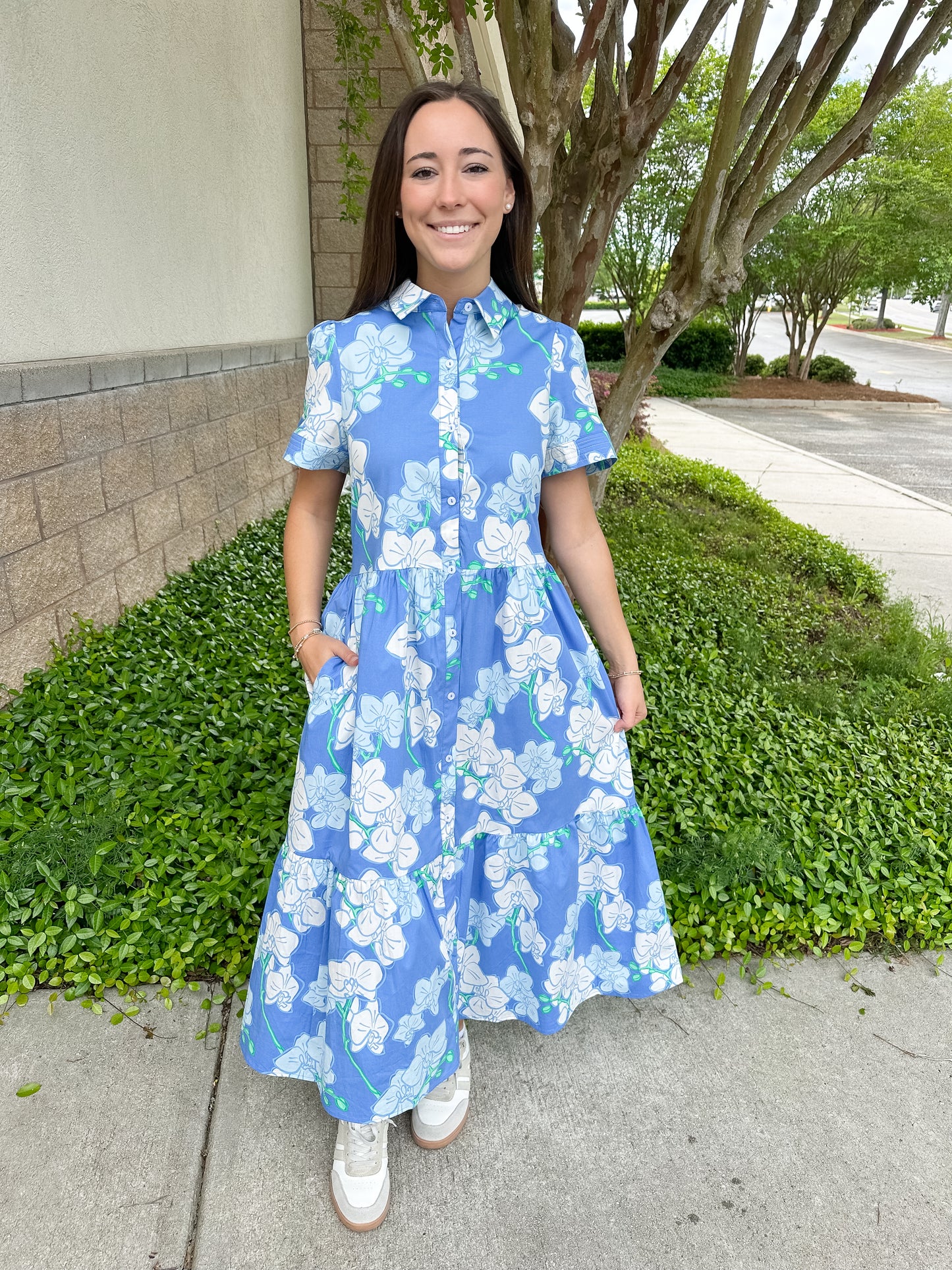 Jema Dress - Orchid Revere Blue