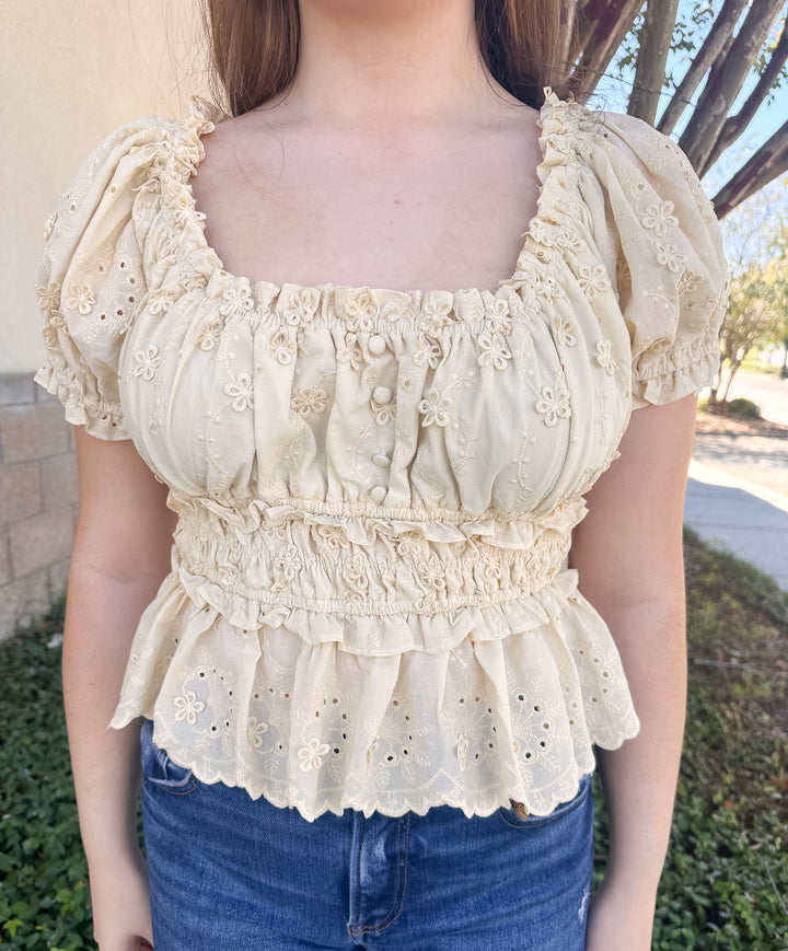 Melanie Peplum Top