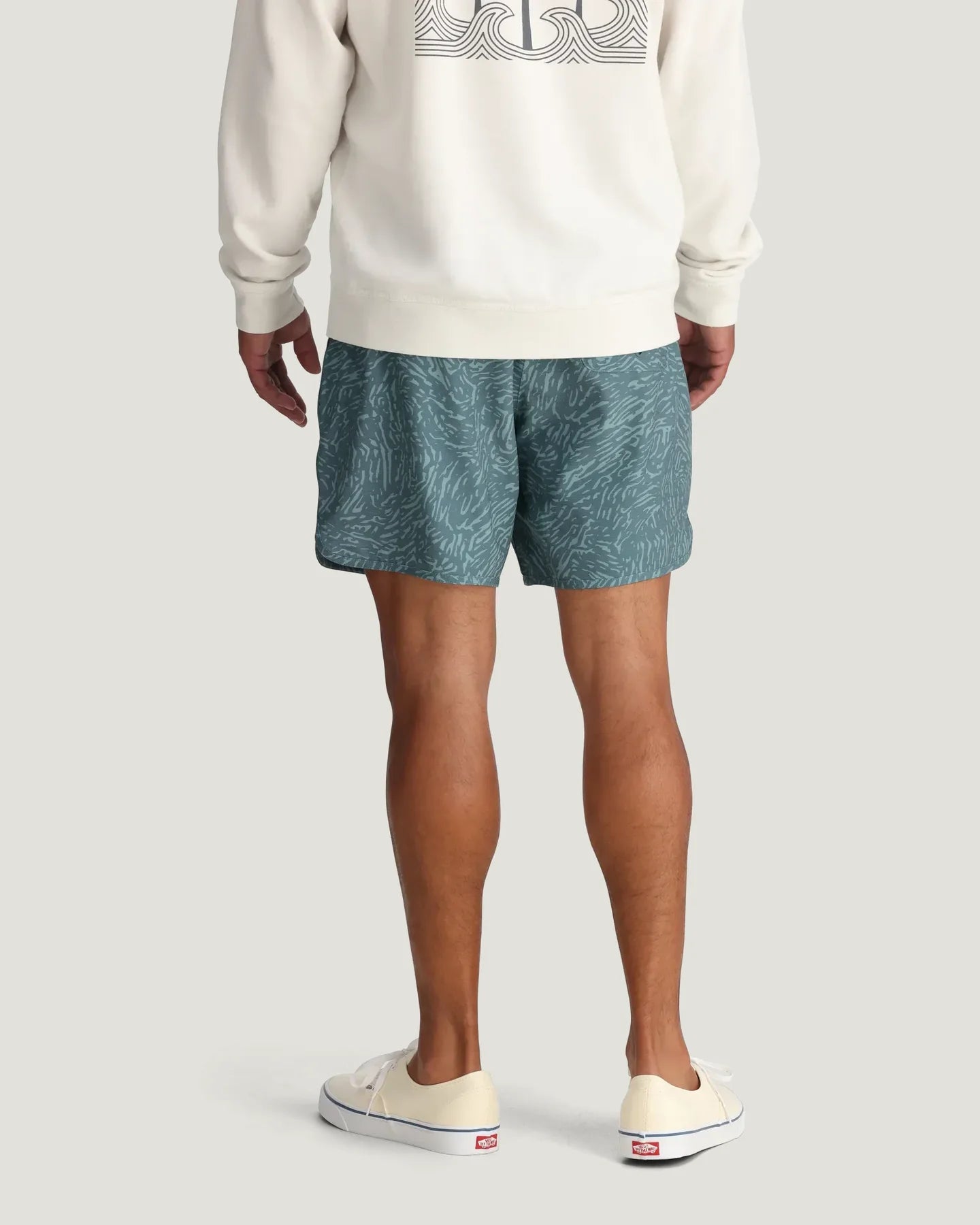 Free Fly Men’s Reverb Short - Tidal Flow Print Stormy Sea