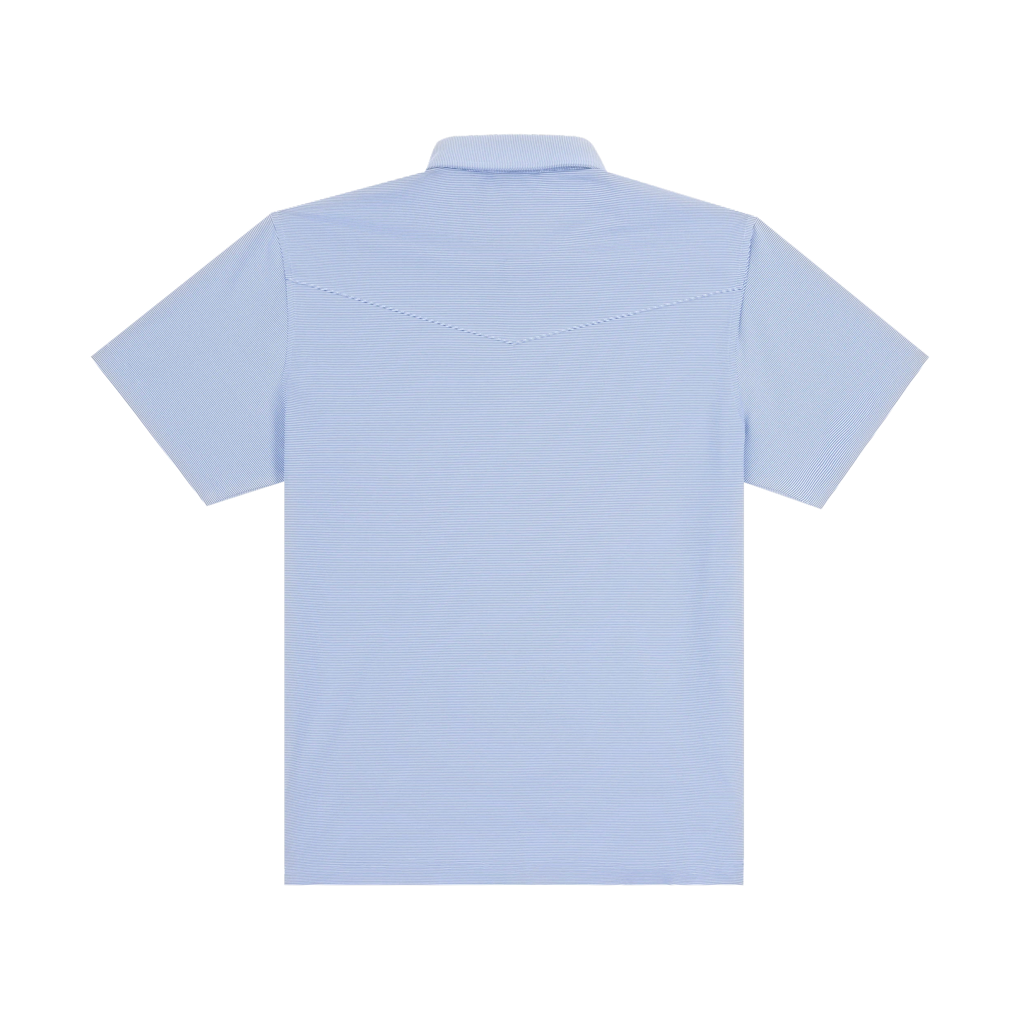 Poncho Men’s “The Haulover Inlet” Regular Performance Polo - True Blue & White Stripe