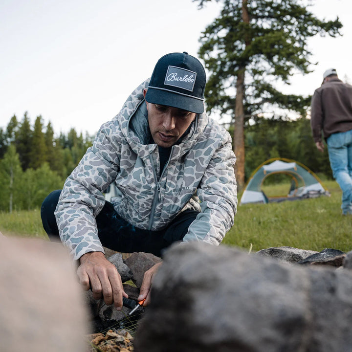 Burlebo Men’s Puffer Jacket - Classic Deer Camo