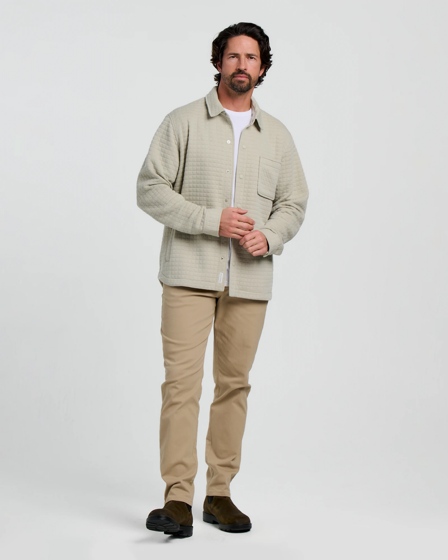 FreeFly Men’s Downvally Overshirt - Heather Sandstone