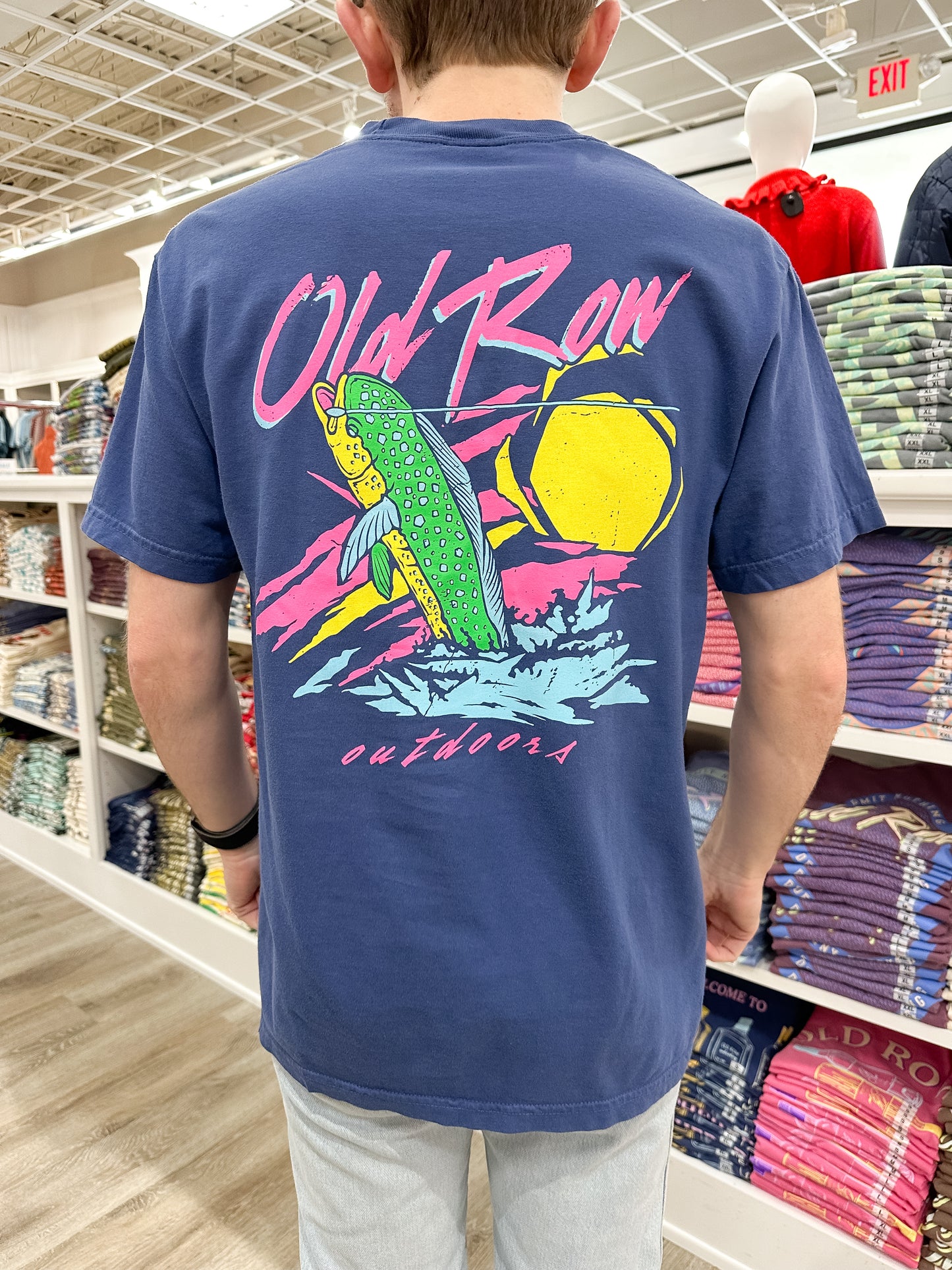 Old Row Outdoors Neon Mahi S/S Pocket T-Shirt - Midnight