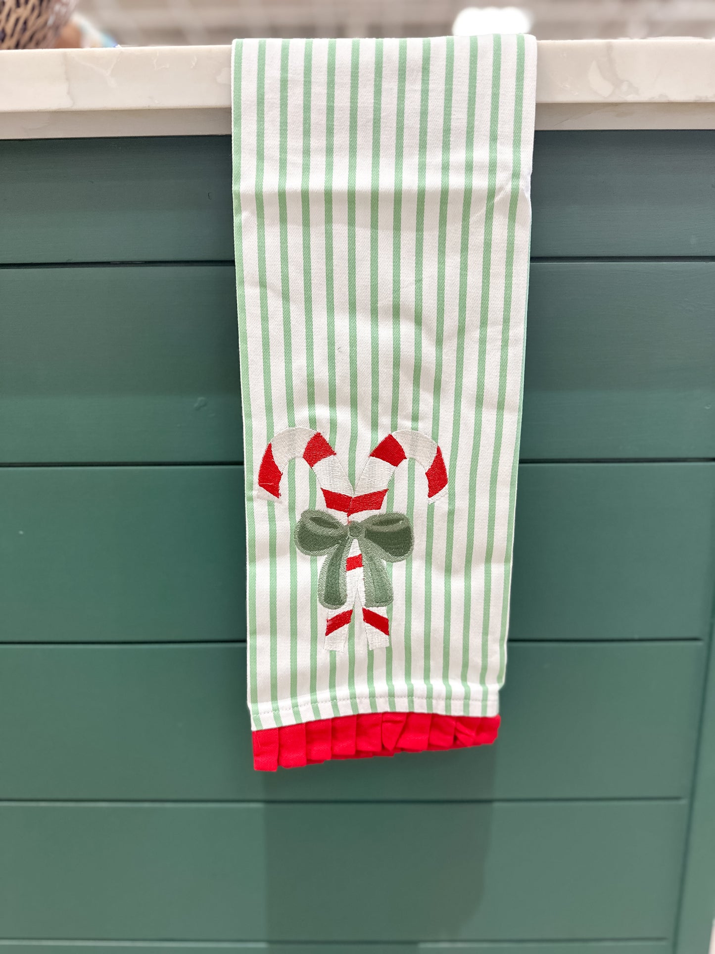 MS Holiday Tea Towel - Candy Canes