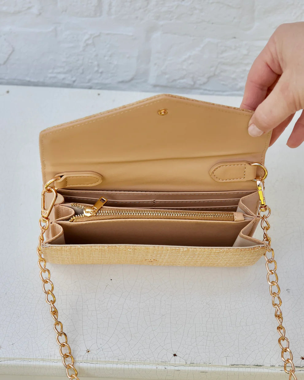 CH Carlington Clutch/Crossbody - Natural VQ