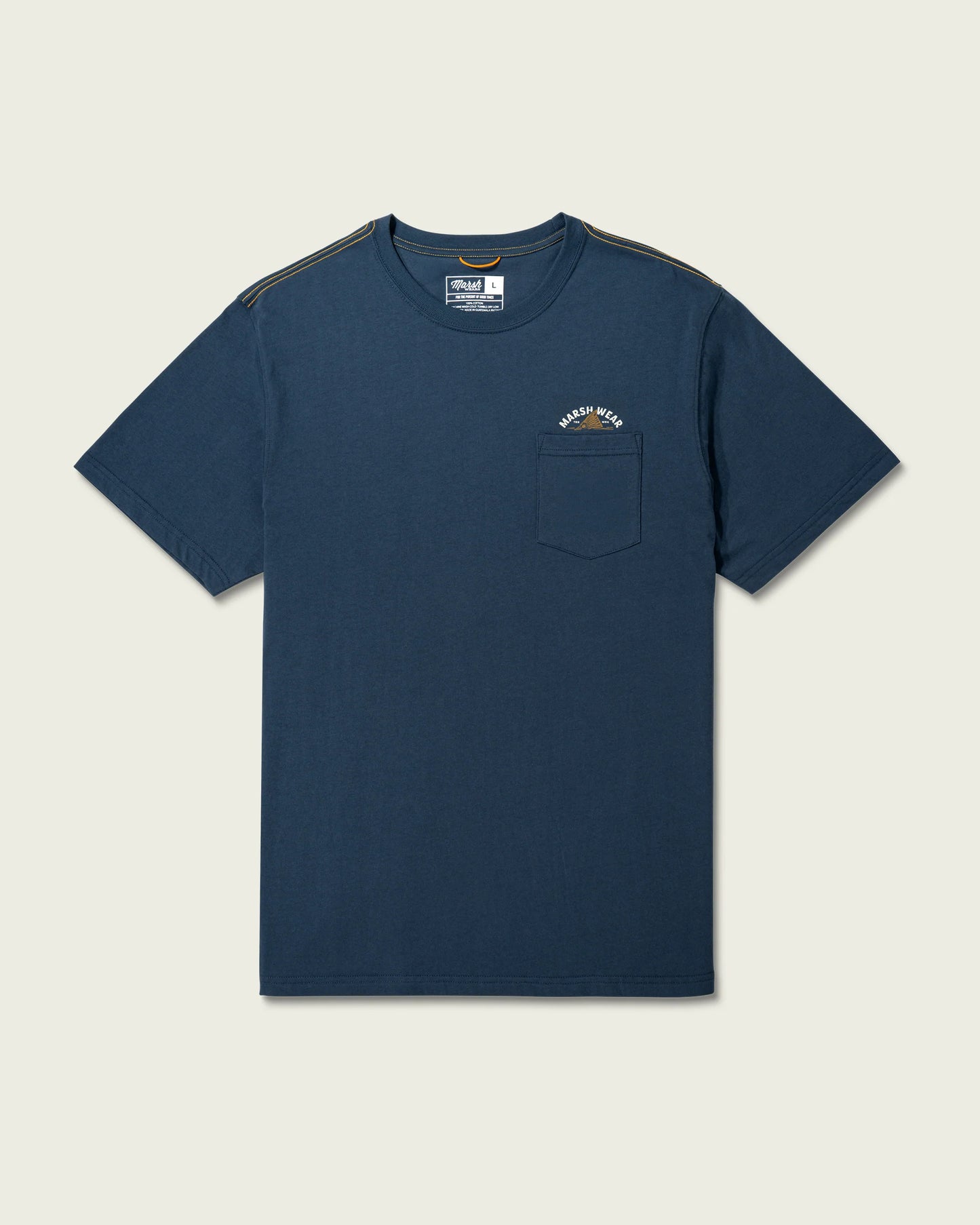 Marsh Wear Men’s Tailing Tide S/S Pocket T-Shirt - Dark Denim