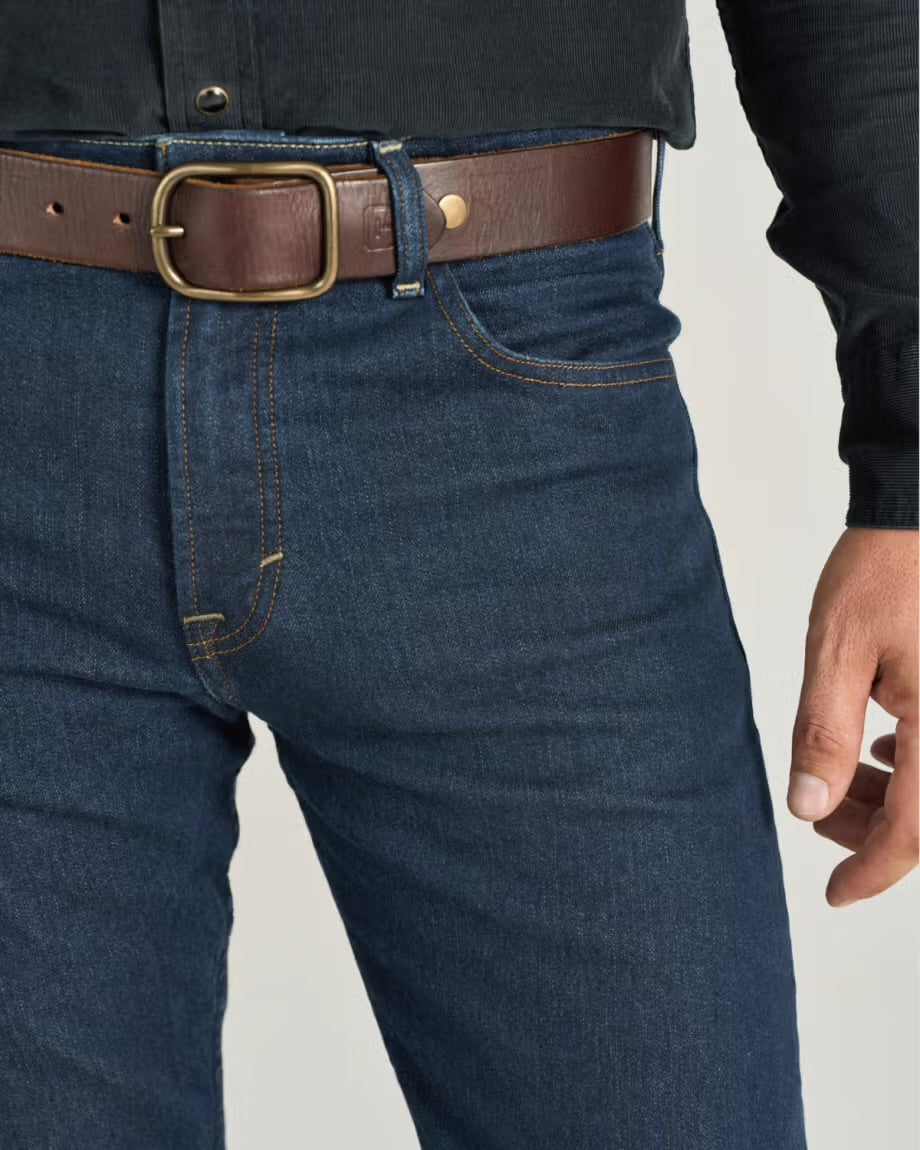 Tecovas Men’s Slim Straight Stretch Denim Jean - Dark Indigo