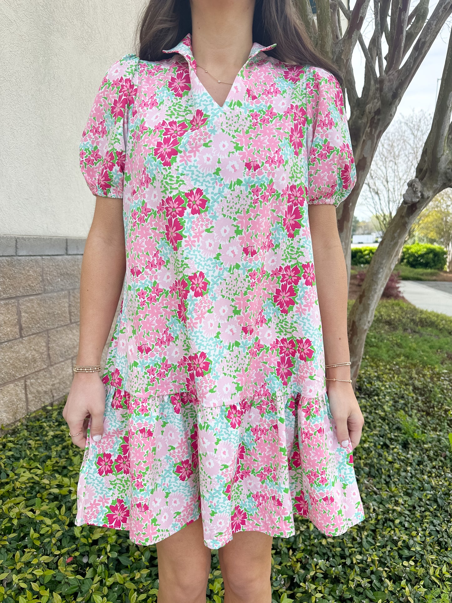 Nancy Dress - Petal Perfect Pink