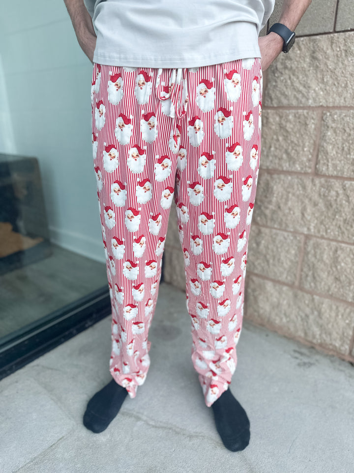 MS Mens PJ Pant - Santa Baby Red