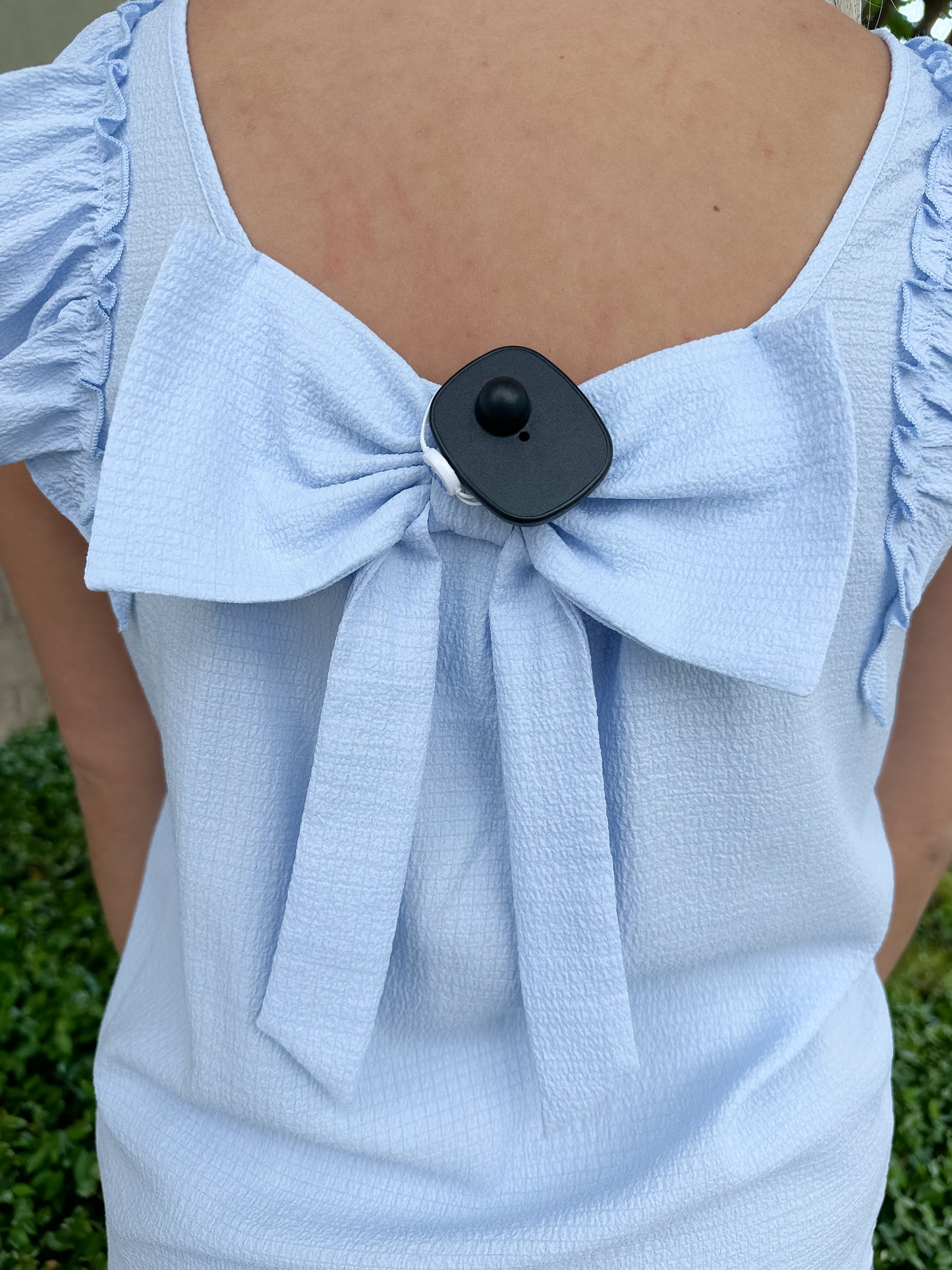 Camille Bow Top - Blue