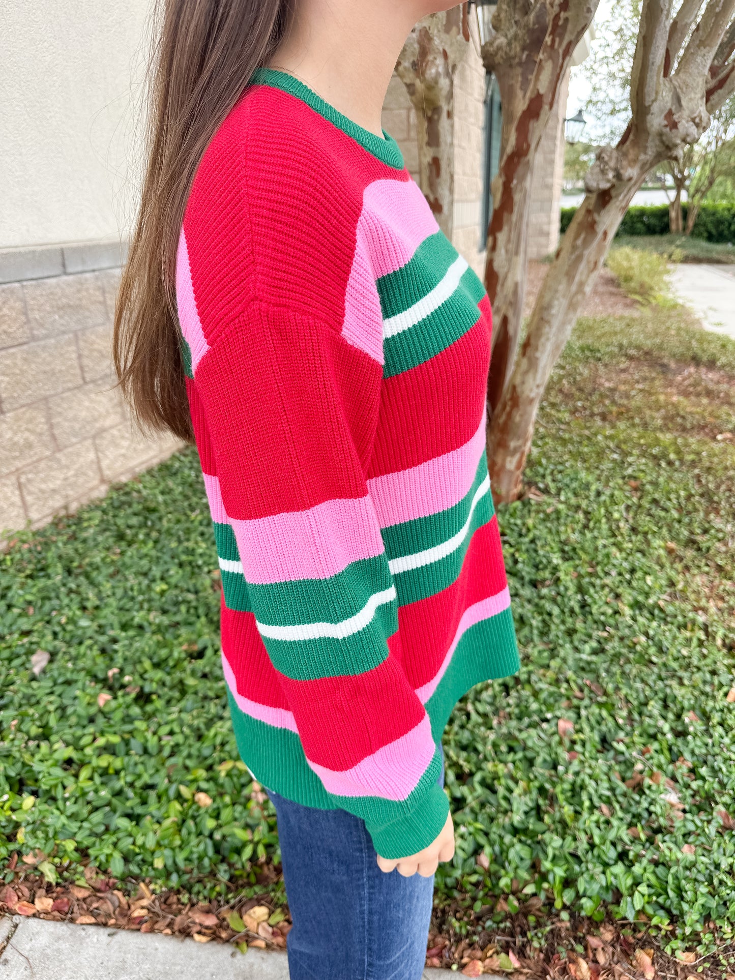 MS Logan Sweater - Holiday Stripes