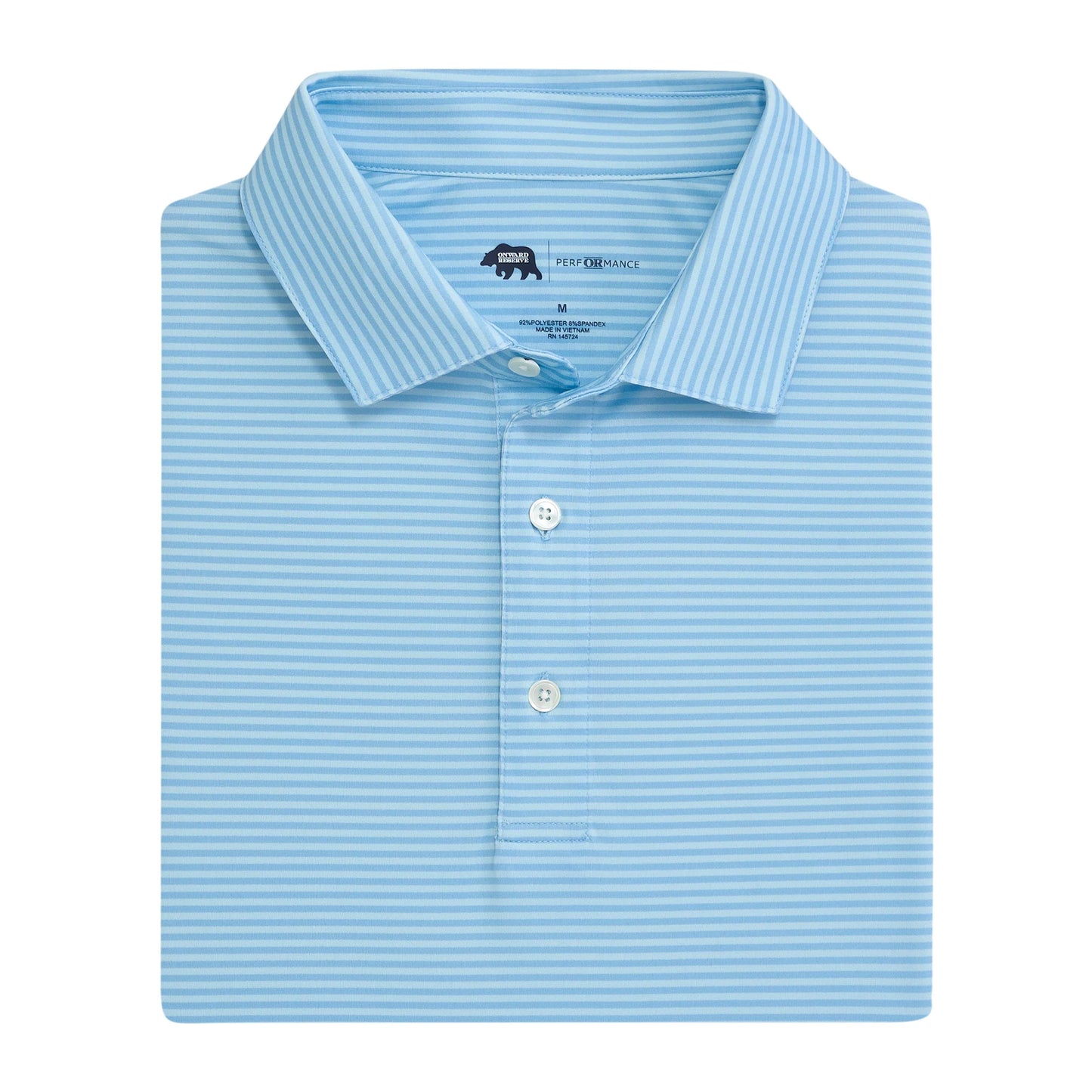Onward Reserve Echo Stripe Performance Polo - Breeze