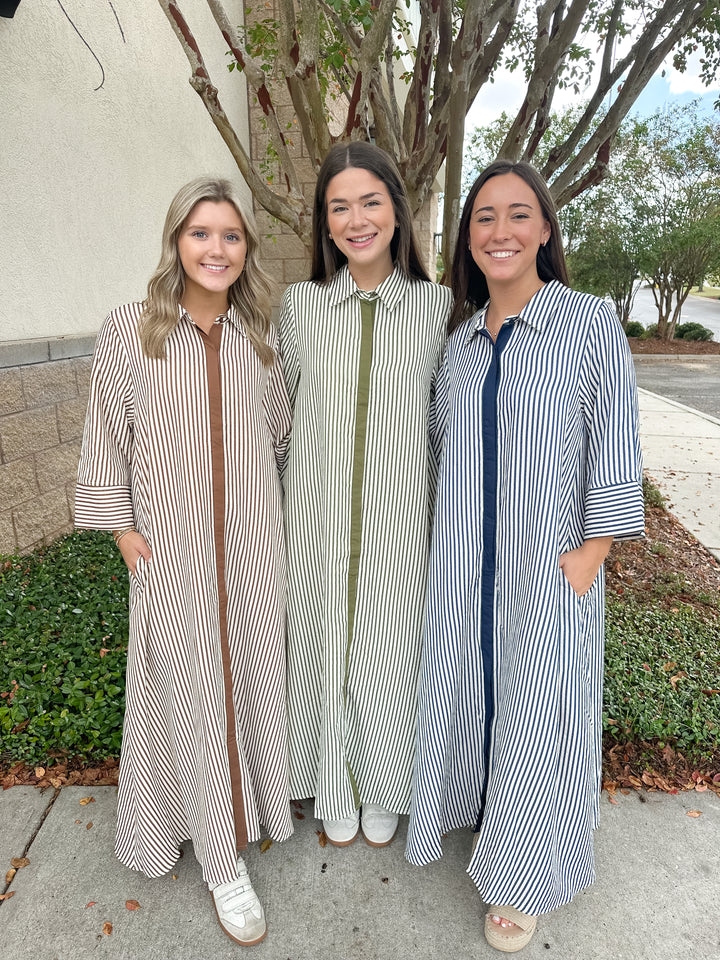 Savannah Stripes Maxi Dress