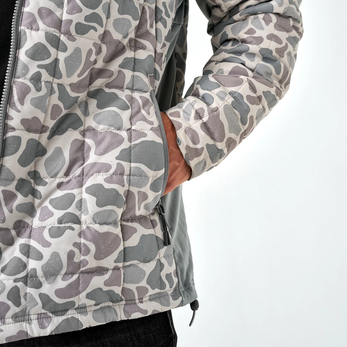 Burlebo Men’s Puffer Jacket - Classic Deer Camo