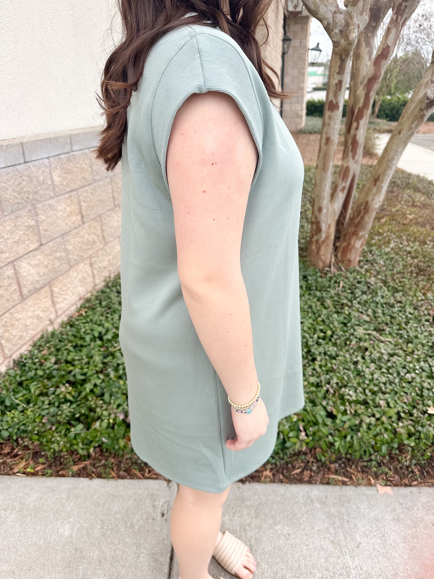 Marty Mini Dress - Sage