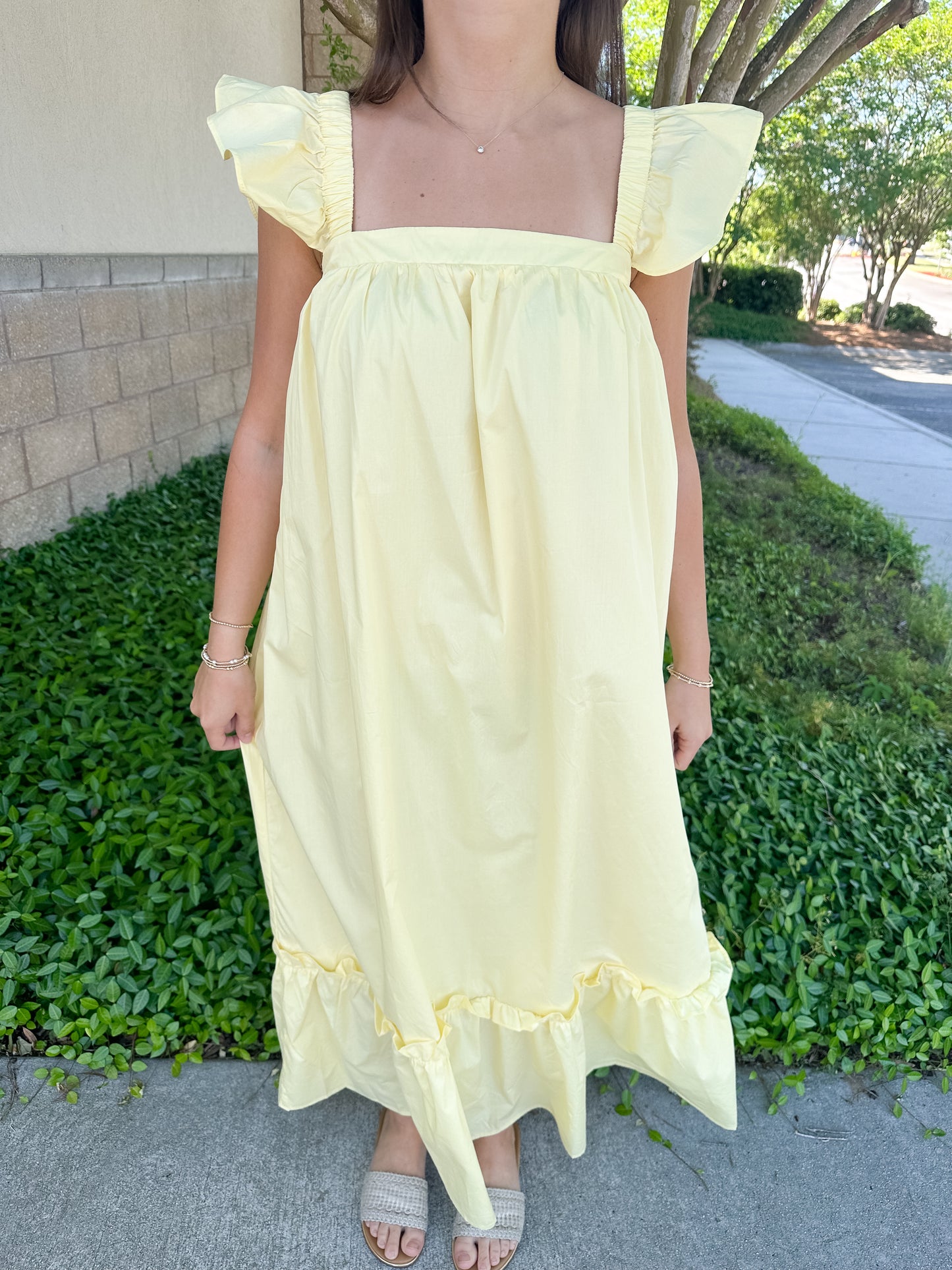Caroline Cap Sleeve Midi