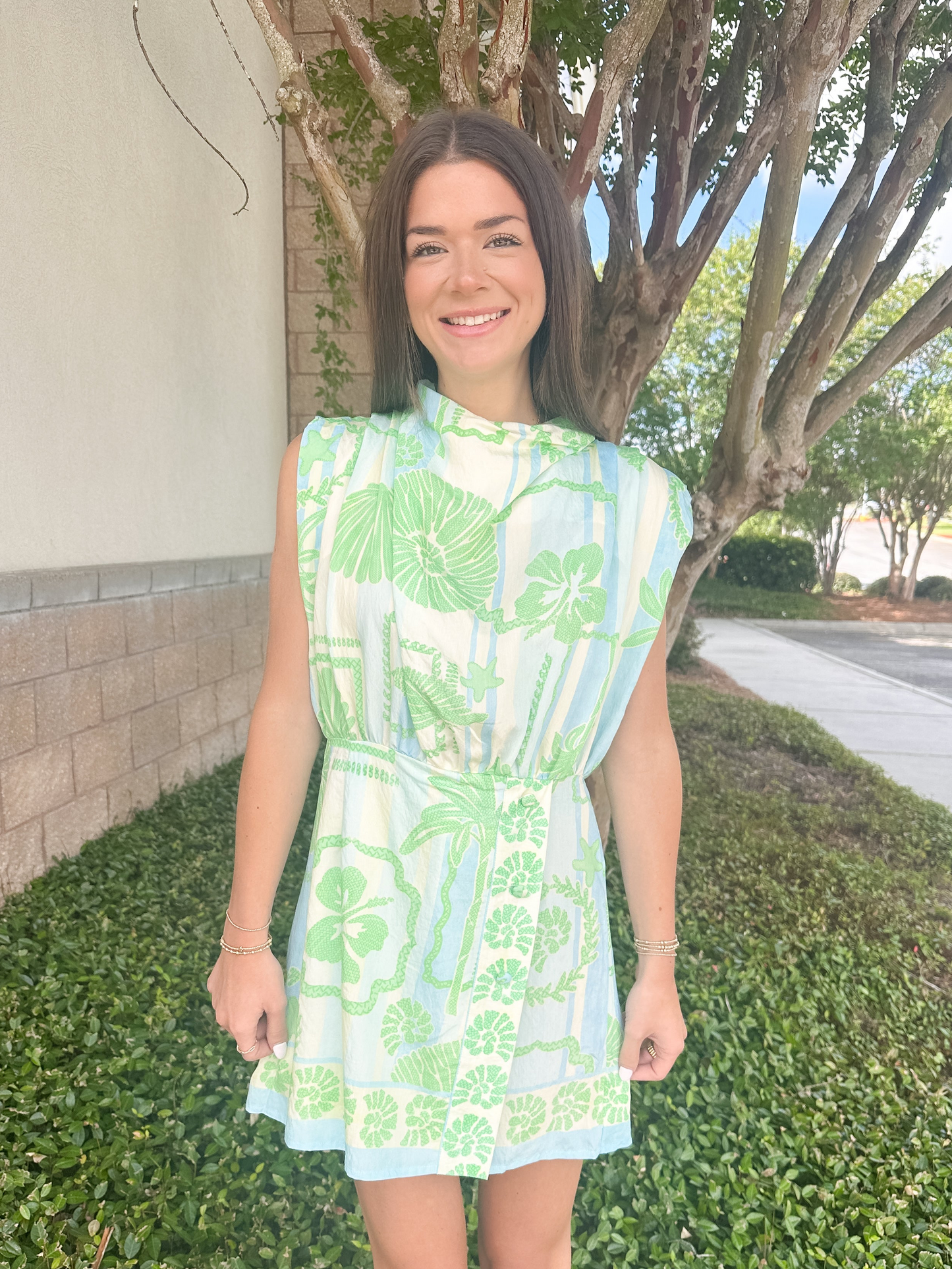 Sea Breeze Drape Romper