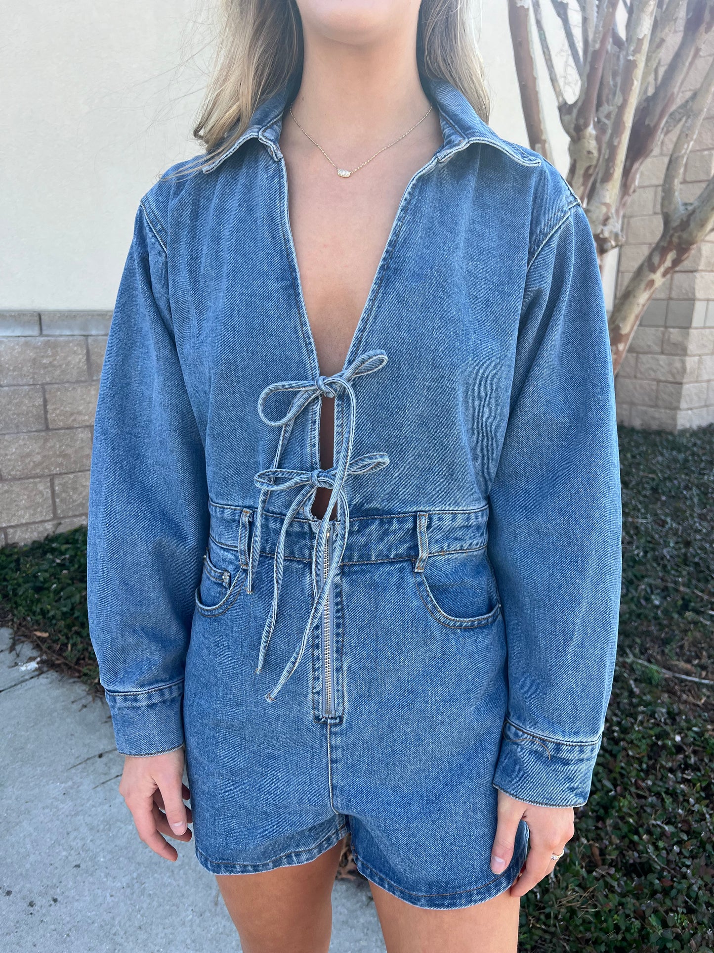 Stampede Denim Romper