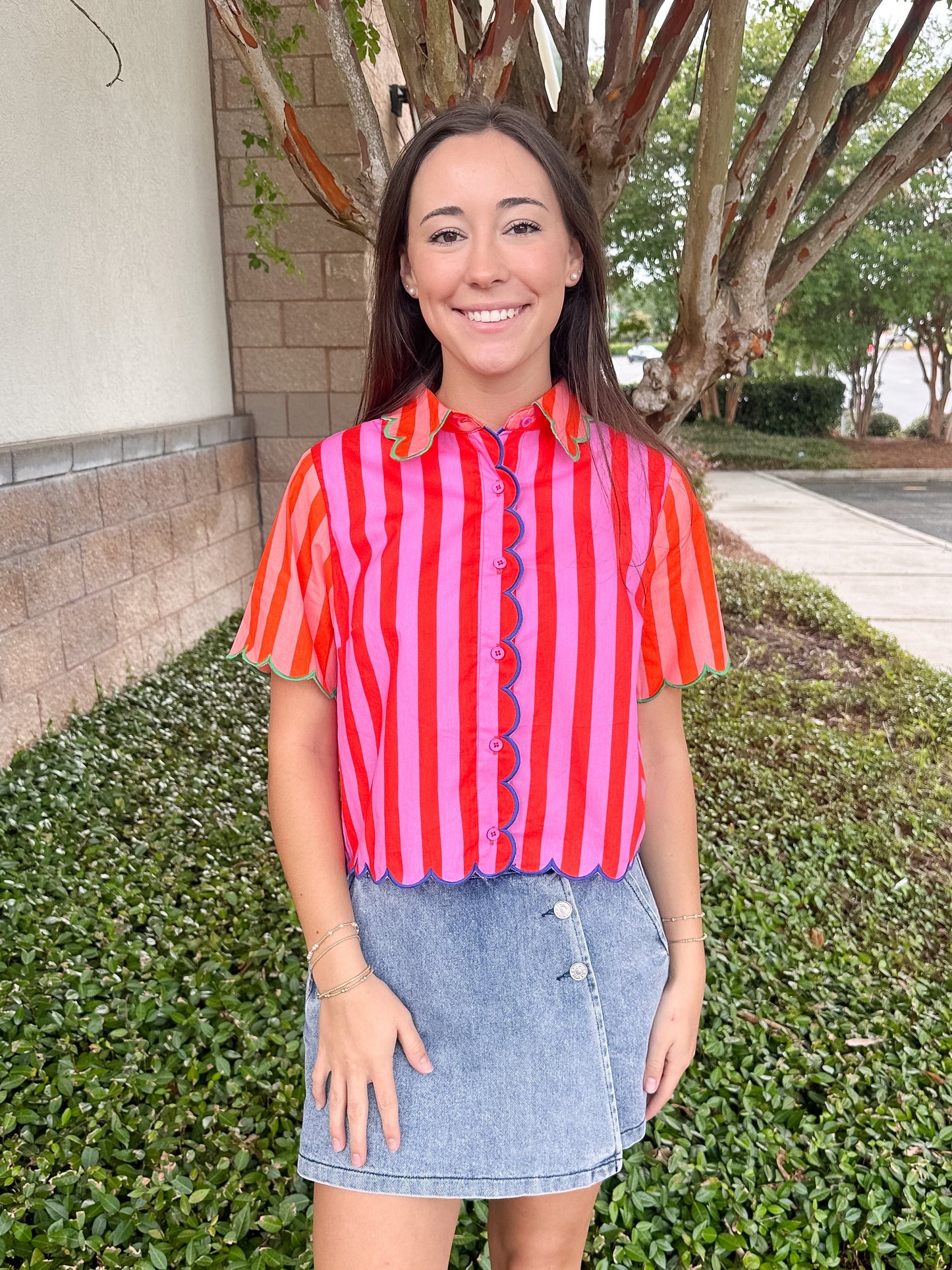 Calvin Scallop Top