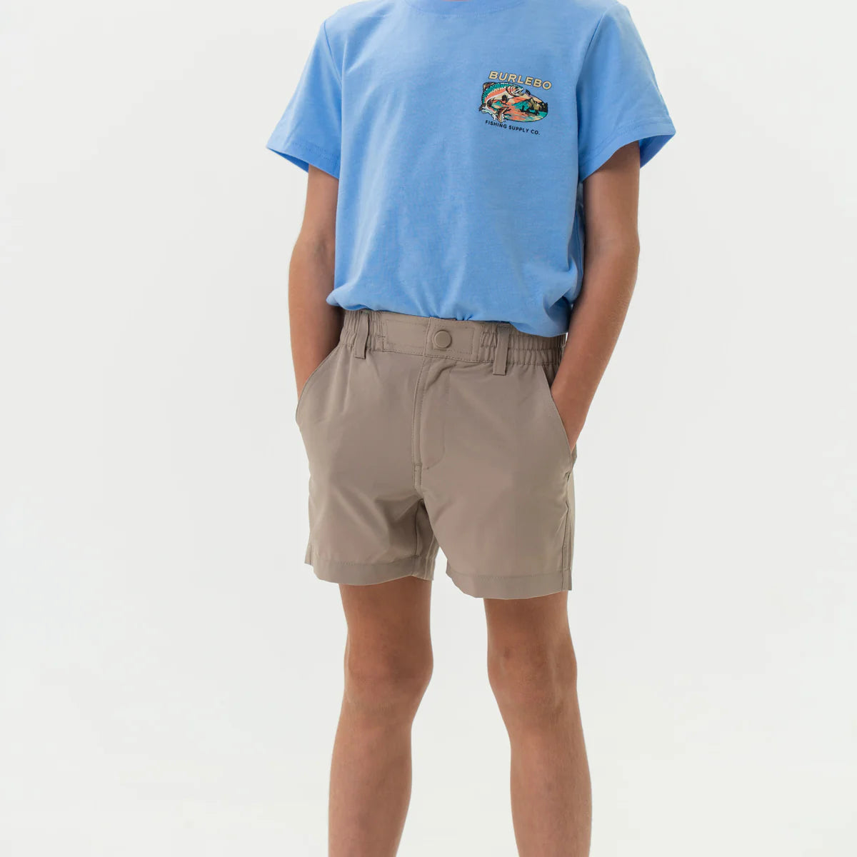 Burlebo Youth Everyday Short - Cobblestone Khaki