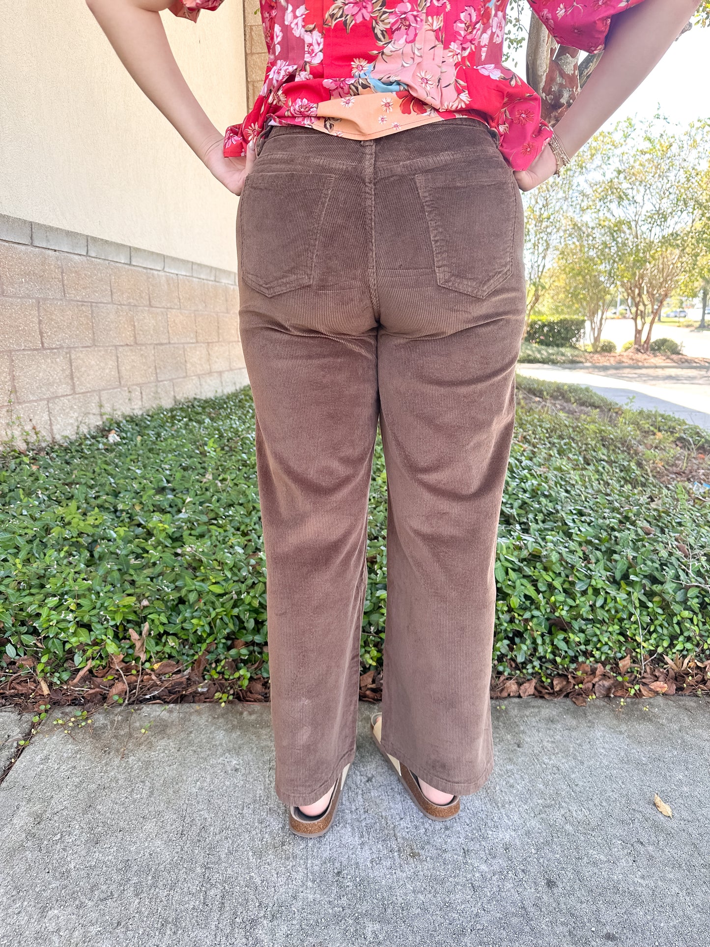 Abby Corduroy Pants - Brown