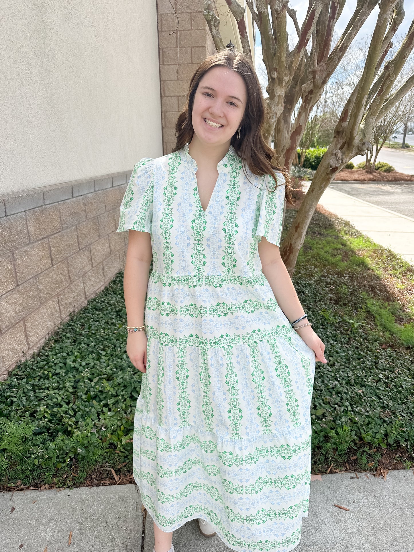 Ivy Dress - Heirloom Vine Green