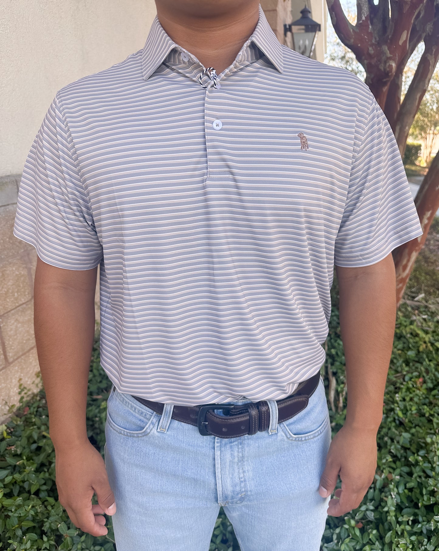 S. Casanova Jessie Performance Polo - Dusty Cedar