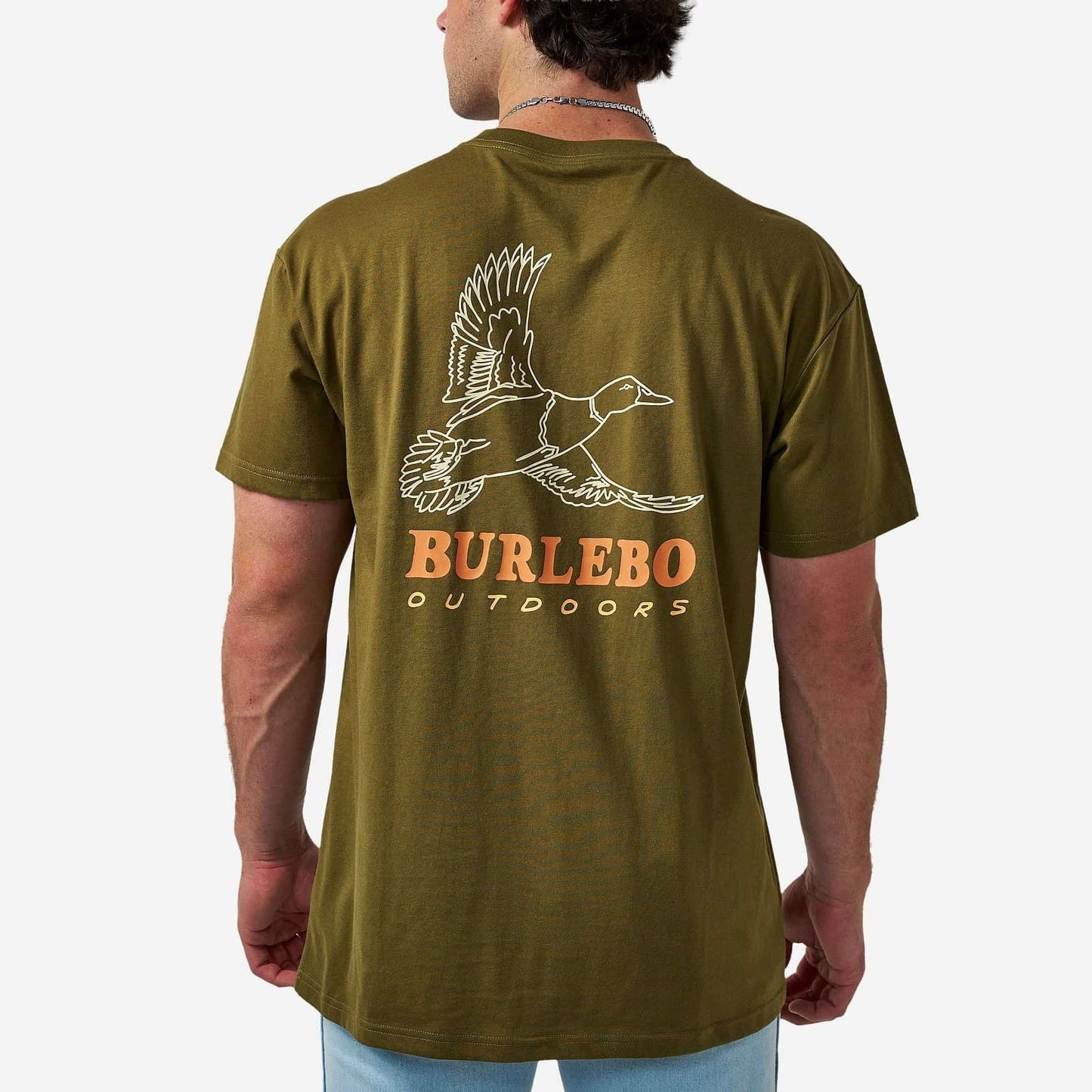 Burlebo Men’s S/S T-Shirt- Duck Wild - Hunter Green